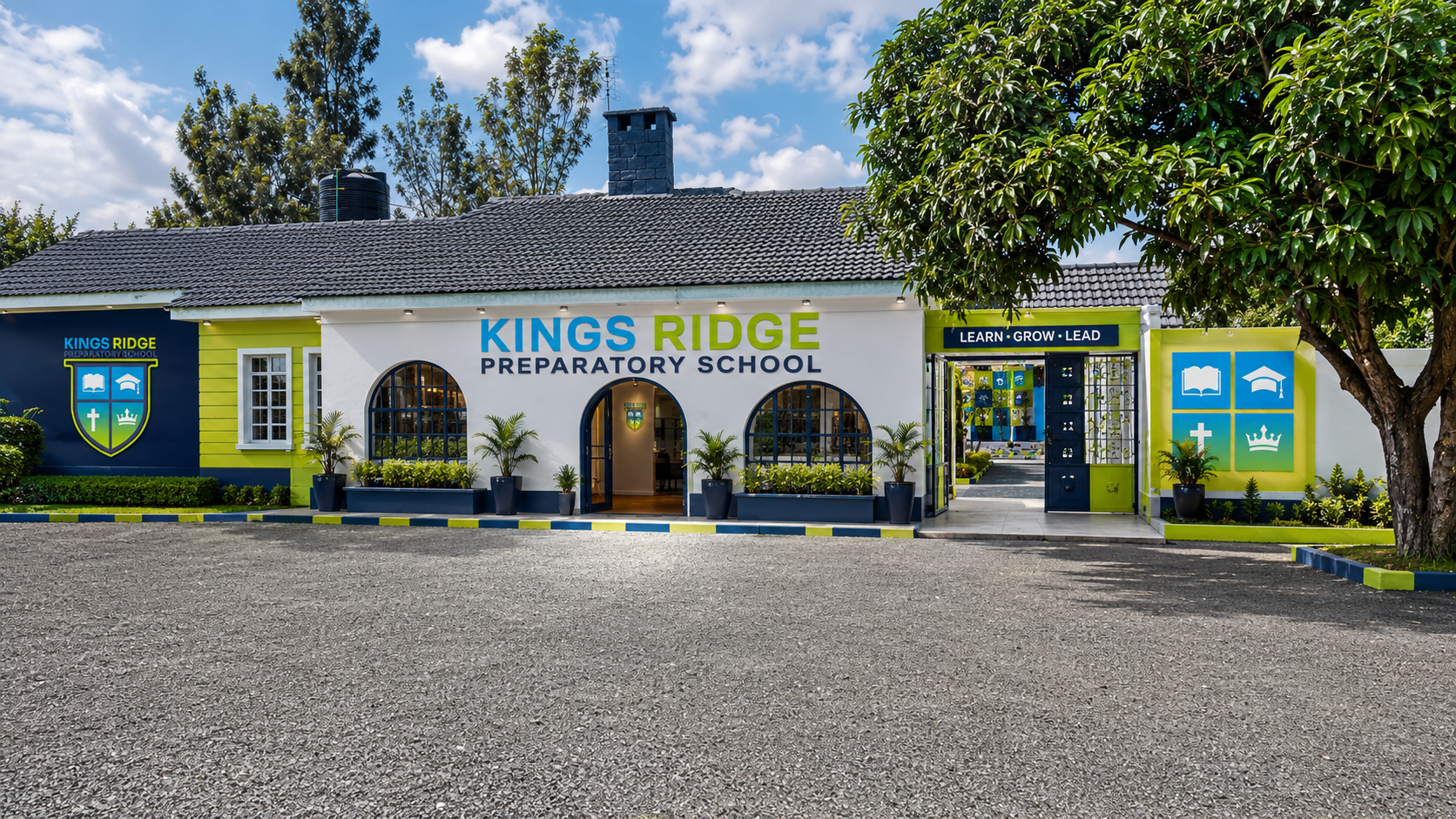 View of the Kings Ridge Preparatory School campus