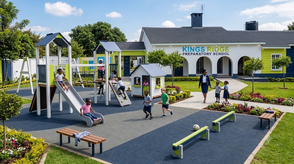 Kings Ridge Preparatory School playground and outdoor play area